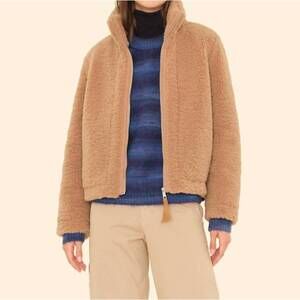 NEW XIRENA dree bomber jacket in teddy brown